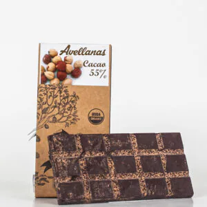 Barra chocolate orgánico avellana