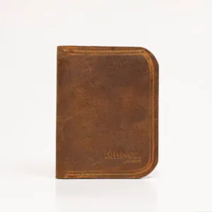 Porta pasaporte cuero