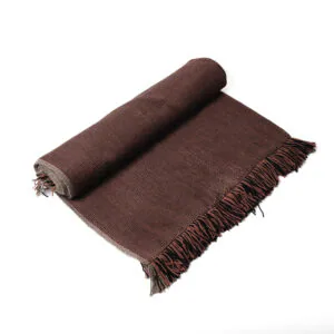 Alfombra telar XL café 300x204 cm.
