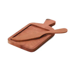 Tabla pequeña con cuchillo de madera