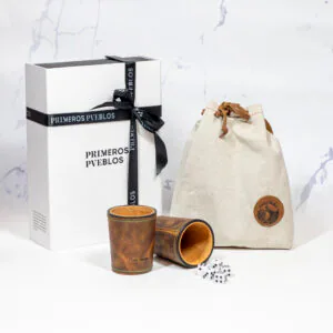 Pack juego 4 cachos de cuero