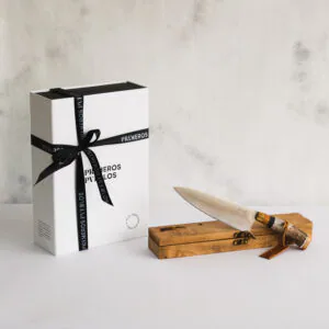 Regalo cuchillo cazador con estuche de madera