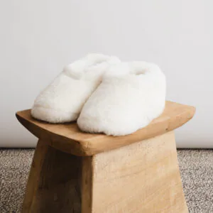 Pantuflas blancas