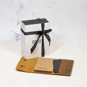Regalo porta celular con libreta