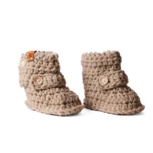 Zapato lana color nuez 18 a 24 meses