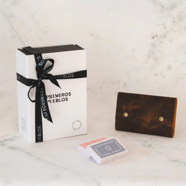estuche cuero set cartas_2