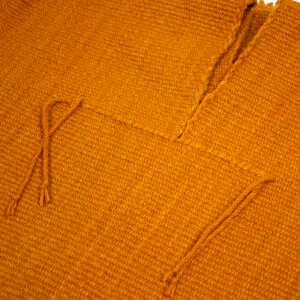 manta naranja detalle