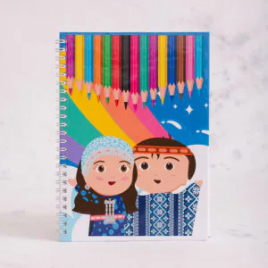 Libro infantil mapudungún para pintar