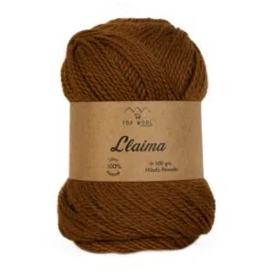 Ovillo de lana Llaima color alpaca