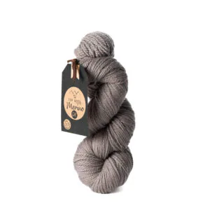 Madeja de lana merino DK gris