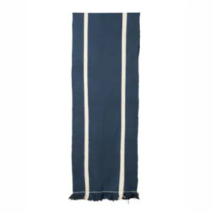 Alfombra pasillera XL azul y blanco 320x 82cm.