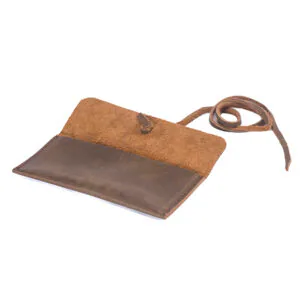 estuche de cuero natural