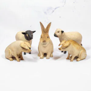 animales de madera