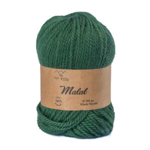 Ovillo lana Malal color verde
