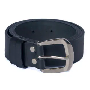 Cinturón de cuero negro