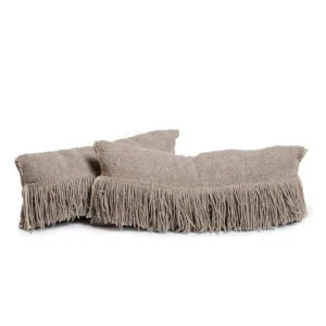 Set cojines gris 71x30 cm.
