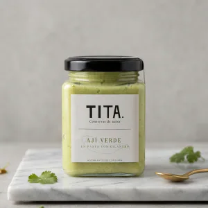 Aji verde en pasta con cilantro 200 ml.