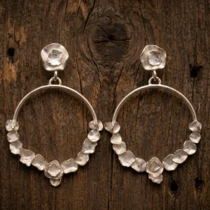 Aros de plata Angkor grandes