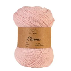 Ovillo de lana Llaima color rosa